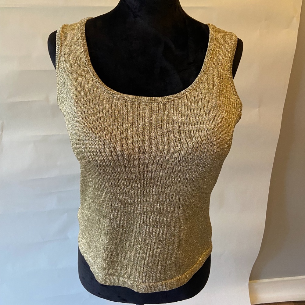 Sportsworks studio Gold mesh tank top